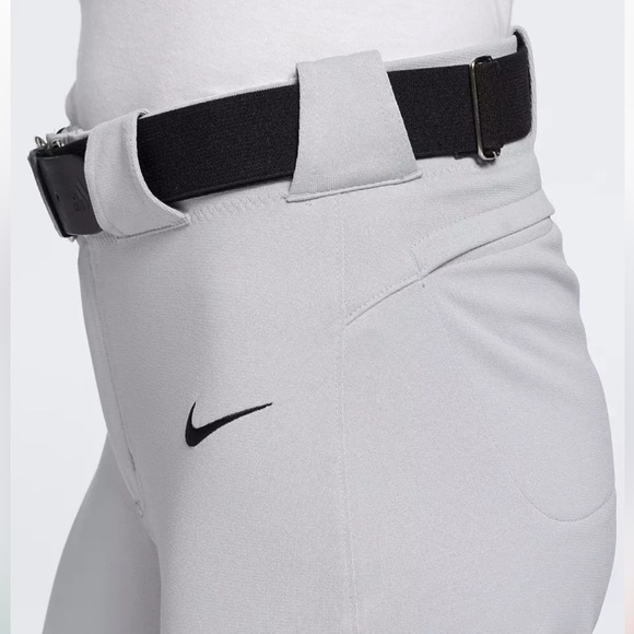 Nike Team Engineered Women’s (Size Large) Lightweight Knit Gray Softball Pants - Picture 3 of 7